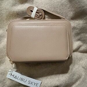 Malibu Skye Taupe Crossbody Bag - NWT